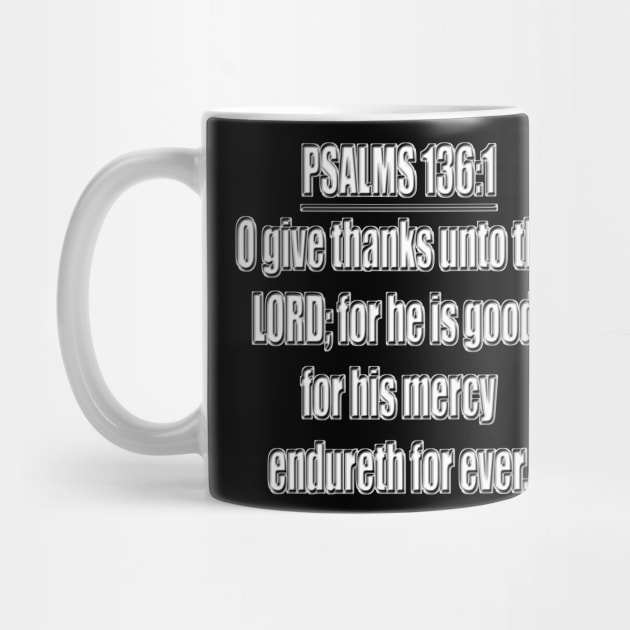 Bible Verse Psalm 136 1 by Holy Bible Verses